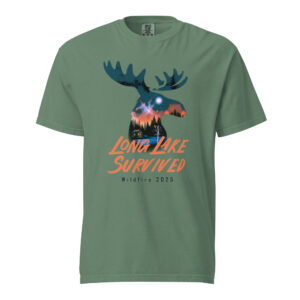 Unisex garment-dyed heavyweight t-shirt - Dark print